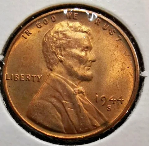 1944-S 1c Lincoln Wheat Small Cent - UNC Cover