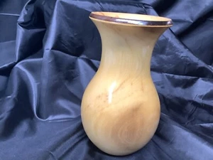 Hand carved wood vase by Woody Colorado 71/4" - Picture 1 of 7