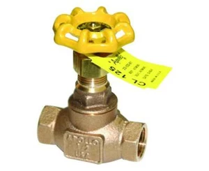 Apollo 33-132-01, 120T Series Bronze Globe Valve, Class 125, Inline 3/8" - Picture 1 of 3