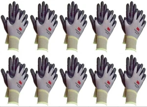 3M Micro Foam Nitrile Grip Coated Nylon Shell Protective Work Gloves 10 Pack