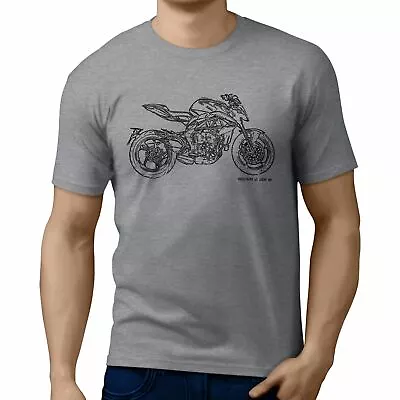 JL Illustration For A MV Agusta Brutale 800 2016 Motorrad Fan T-Shirt - Bild 1 von 4
