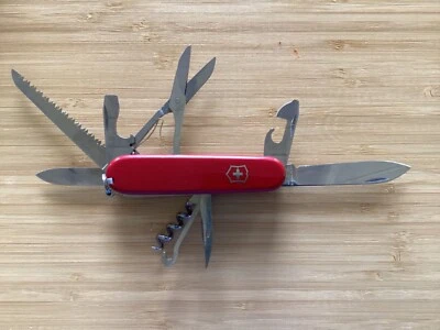 Vintage Victorinox Officier Suisse Blade Swiss Army Knife Multi Tool Red Excelle - Image 1 of 4