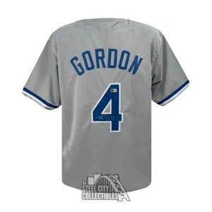 Alex Gordon Autographed Kansas City Custom Gray Baseball Jersey - BAS - Picture 1 of 2