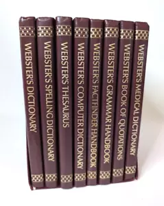 Webster's Comprehensive Desk Reference Library 8 Bücher Websters Wörterbuch med - Bild 1 von 10