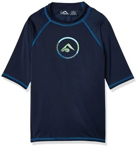 Kanu Surf Boys UPF 50+ Sun Protective Rashguard Swim Shirt Haywire Navy Large - Picture 1 of 3