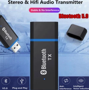 Transmisor Bluetooth 5.0 + Adaptador de audio EDR TV PC Auriculares 3.5MM Jack OMA A62 - Imagen 1 de 1