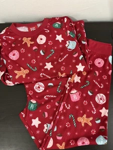 kids christmas Holiday pj Size 8 - Picture 1 of 17