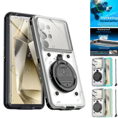 Waterproof Self Check Case Cover For Samsung Galaxy S24/S23/S22/S21 Ultra A15 5G - Image 1 of 4
