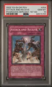 PSA 10 Attack and Receive 1st Edition PSV-054 Pharaoh's Servant - Picture 1 of 2