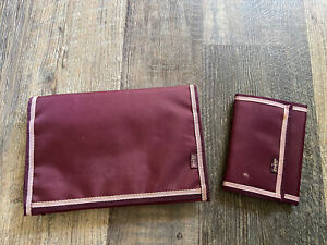 Vintage Levi’s Trifold Nylon Wallet and Large Clutch Rare Hard to Find Set  