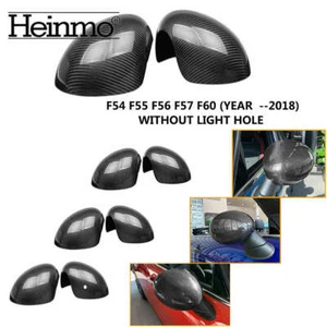 Carbon Door Side Mirror Cover Cap For Cooper F54 F55 F56 F57 F60 Countryman - Picture 1 of 8