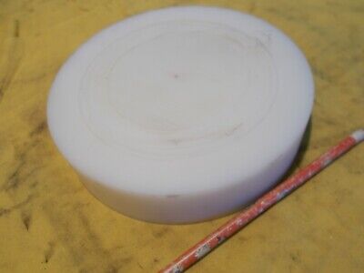 WHITE DELRIN ROD Machinable Plastic Round Bar Stock Acetal  7 1/4  OD X 1 1/2  • 34$