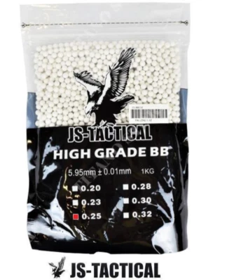 BUSTA SACCHETTO 1KG 4000 PALLINI SOFTAIR 6MM 0.25G BIANCHI JS TACTICAL JS-BB0.25