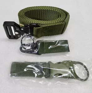 2 Cada uno - HOMBRE Casual Militar Táctico Ejército Ajustable Cinturón de Liberación Rápida - 48" - Imagen 1 de 4