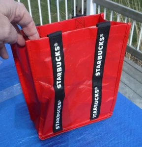 Starbucks Reusable Mini Tote Lunch Gift  Stitched Handle Bag - Picture 1 of 4