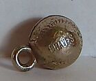 Vintage Braves Baseball Gumball Charm Silver Over Copper Clad