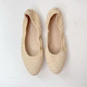Pisos planos de ballet de gamuza adornados STUART WEITZMAN Bling talla 6 - Imagen 1 de 9