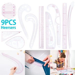 French Curve Ruler Set Sewing Dress Making Stencil Templates Curves Metric US§= - Picture 1 of 8