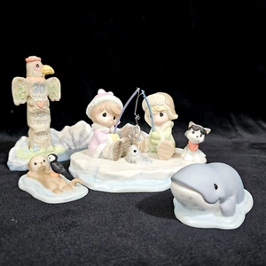 SIGNED Precious Moments 2011 Alaskan Cruise 30th Anniversary Whale Husky Totem - Picture 1 of 24