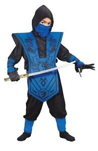 Fun World Boy's Ninja Warrior costume set Size: M (8-10)