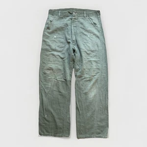 Vintage 50s 13 Star US Army OG-107 Pants Military Korean War Faded Distressed 32x28 - Bild 1 von 22
