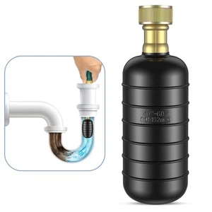 Drain Bladder, Large Drain Cleaning Bladder Fits 4" to 6" Pipes, Rubber Drain... - Picture 1 of 6