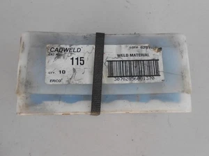 Cadweld Erico #115 10 pezzi materiale per saldatura a colpi nuovo vecchio magazzino sigillato in fabbrica - Foto 1 di 3