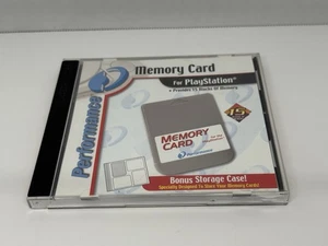 Sony PlayStation 1 PS1 Performance Memory Card Case Holder w Memory Card Inserts - Picture 1 of 4