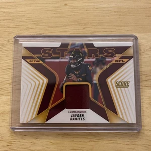 2025 Score Jayden Daniels Stars of the NFL Jersey Relic Patch Commanders - Picture 1 of 11