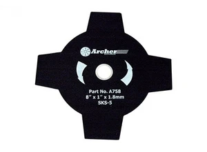 8" Brush Blade 4T with 20mm Reducer Bushing for Trimmers & Brushcutters - Picture 1 of 1