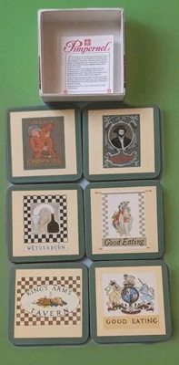Набор из 6 подставок PIMPERNEL «Tavern Signs» — 4 дюйма x 4 дюйма - Изображение 1 из 4
