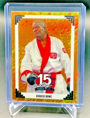 2025 Leaf 15th NSCC National 1991 RIDDICK BOWE Gold Shimmer 1/1 - Image 1 of 2