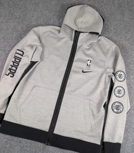 Los Angeles Clippers Nike Therma Flex Showtime Full Zip Hoodie Mens Large Gray - Picture 1 of 15