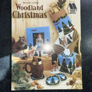 ANNIE'S ATTIC 1997, Woodland Christmas PATTERN LEAFLET Plastic Canvas - Picture 1 of 2
