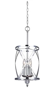 CANARM Vanessa 3-Light Chandelier, Chrome ICH172B03CH10 - Picture 1 of 7