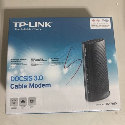 TP-LINK Model No. TC-7610 DOCSIS 3.0 Cable Modem - Image 1 of 2