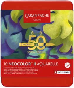 CARAN D'ACHE Aquarell-Wachsmalstift NEOCOLOR II "Lush" 10 Stifte - Bild 1 von 3