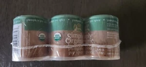 Simply Organic Pumpkin Spice 0.46oz Pack of 6 - Picture 1 of 2