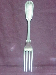 Frank Smith Sterling FIDDLE THREAD DINNER FORK  7 1/8" 57g   Mono   H   - Picture 1 of 4