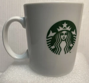 TAZZA TAZZA CAFFÈ GRANDE ceramica bianca logo sirena verde Starbucks 15,2 fl oz - Foto 1 di 3