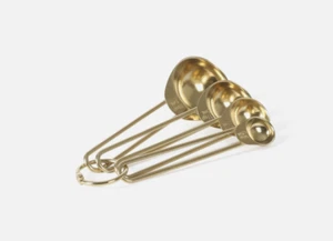 Martha Stewart Richburn 4 Piece Gold Stainless Steel Measuring Spoons Set - Picture 1 of 4