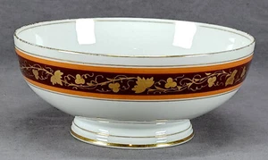 Late 19th Century Fischer & Mieg Gold Grapevine Brown Orange & Gold Waste Bowl - Picture 1 of 6