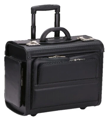 Pilotenkoffer Bowatex Aktenkoffer Business Koffer Trolley Synthetik Schwarz 48cm
