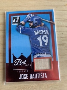 Jose Bautista 2016 Panini Donruss Bat Kings Baseball Card /25