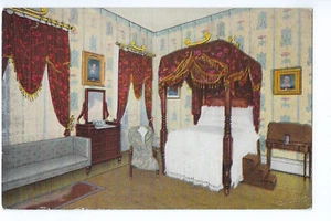 Bedroom of General Andrew Jackson Postcard The Hermitage Nashville Tenn Linen - Picture 1 of 2