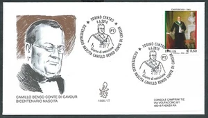 2010 ITALIA FDC VENETIA 1596 CAVOUR NO TIMBRO ARRIVO - CG - Imagen 1 de 1
