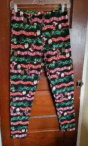 NWT NOBO Juniors Women's M 7/9 Holiday Dog Ankle Length Elastic Waist Leggings - Picture 1 of 5