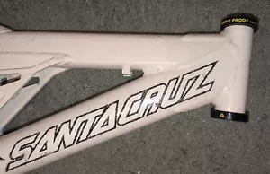VINTAGE SANTA CRUZ SUPER 8 DOWNHILL MOUNTAIN BIKE FRAME AND REAR WHEEL 16" SMALL - Picture 1 of 13