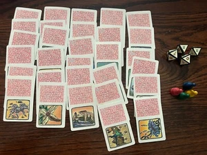 Jumanji Replacement Pieces - 30 Cards, 4 Rescue Die and 4 Pawns - Picture 1 of 5