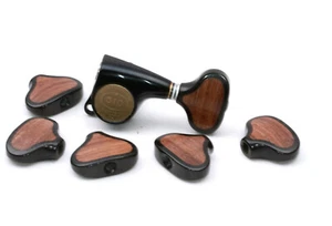 Tunerbuttons Ebony/Madagascar Rosewood (6) fits Gotho & PRS® Phase III Tuners - Bild 1 von 2